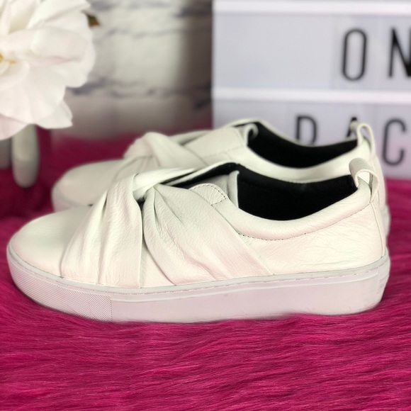 Rebecca Minkoff Nicole Knot White Sneaker - Picture 3 of 8